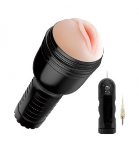 BAILE - Pink Lady FlashLight Masturbator (Battery - Black)